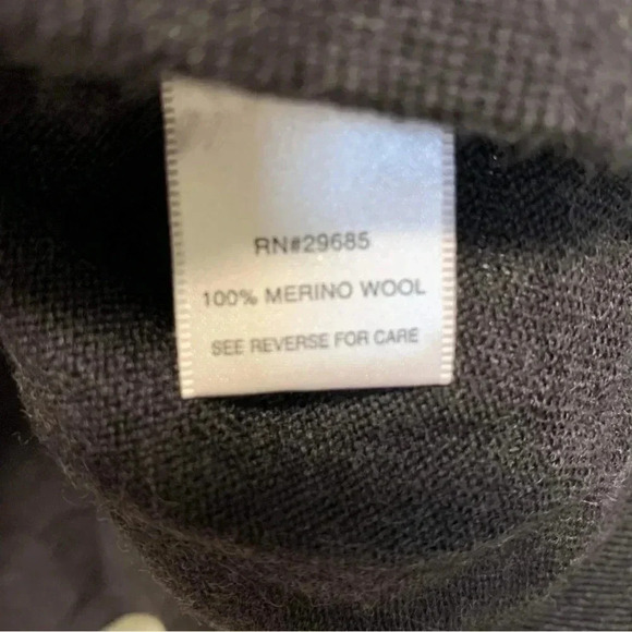 Pendleton grey  100% merino wool belted vest cardigan - Picture 3 of 4